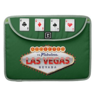 Addicted to Las Vegas, Nevada Funny Sign MacBook Pro Sleeves