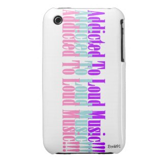 Addicted To Loud music!!! Iphone 3 Cases