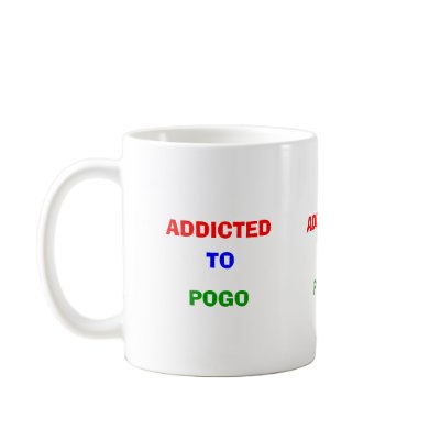 Addicted To POGO Mug by miserablemisty