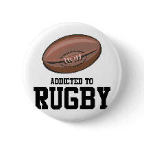 Addicted To Rugby Pins