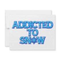 Addicted to Snow invitations
