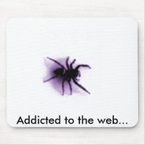 Addicted to the web... mouse mat