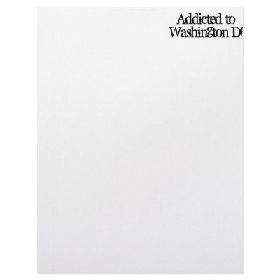 Addicted to Washington DC Letterhead by addictedto