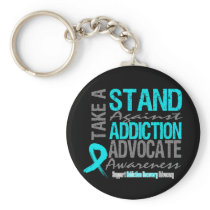 Addiction Recovery Take A Stand Against Addiction Key Chain