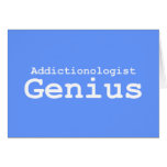 Addictionologist Genius Gifts cards