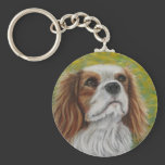 Addie - Cavalier King Charles Spaniel Art Keychain
