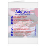 Addison Acrostic cards