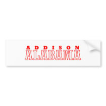 Addison, Alabama City Design Bumper Stickers