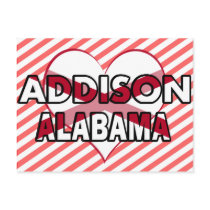 Addison, Alabama Post Card