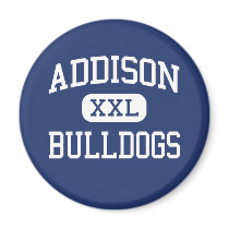 Addison - Bulldogs - High School - Addison Alabama Fridge Magnet