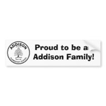 Addison Bumper Sticker bumper stickers