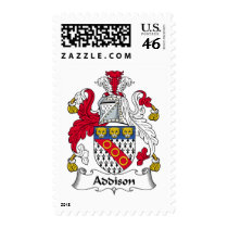 Addison Family Crest Postage Stamp