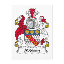 Addison Family Crest Post Cards