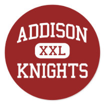 Addison - Knights - High School - Addison New York Sticker