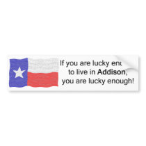Addison Lucky Bumper Sticker