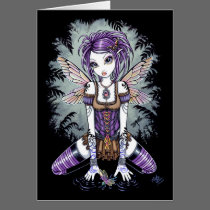 "Addison" Misty Dragonfly Fairy Art Card