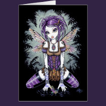"Addison" Misty Dragonfly Fairy Art Card cards