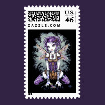 "Addison" Misty Dragonfly Fairy Postage stamps