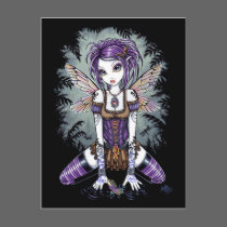 "Addison" Misty Dragonfly Fairy Postcard by mykajelina "Addison" Misty Dragonfly Fairy Postcard