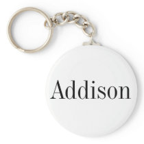 Addison Name Keychain