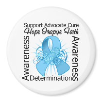Addison’s Disease Inspirations Spiral Ribbon Fridge Magnet