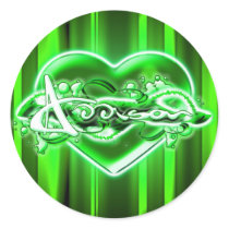 Addison Round Sticker