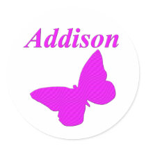 Addison Round Sticker