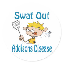 Addisons-Disease Round Sticker