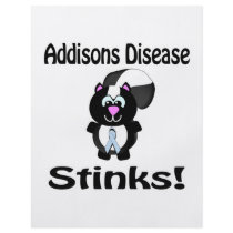 Addisons Disease Stinks Skunk Awareness Design Personalized Flyer