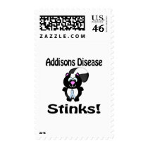 Addisons Disease Stinks Skunk Awareness Design Stamps