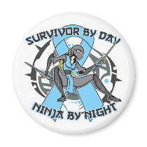 Addisons Disease Survivor By Day Ninja By Night Refrigerator Magnets