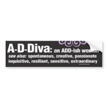 ADDiva Bumper Sticker - black bumper stickers