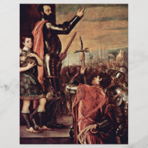 Address By The Marqués Del Vasto To His Soldiers Flyer Design