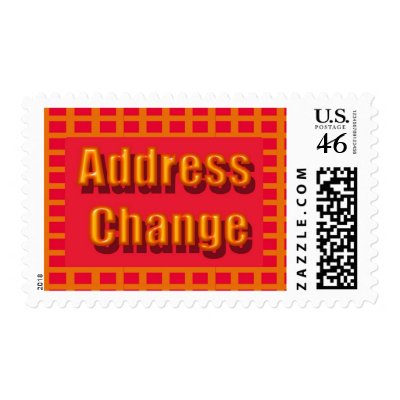 Address Change Postage by DonnasGreetingCards