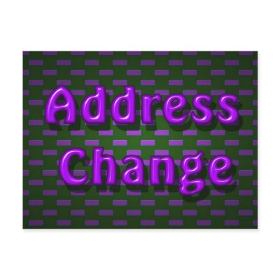 Address Change Postcard by DonnasGreetingCards