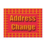 Address Change Post Cards