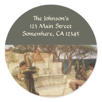 Address Label Round Stickers