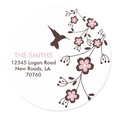 Address Label Round Sticker