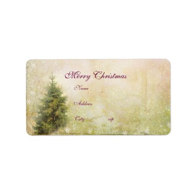 Address Label...Victorian Vintage Christmas set