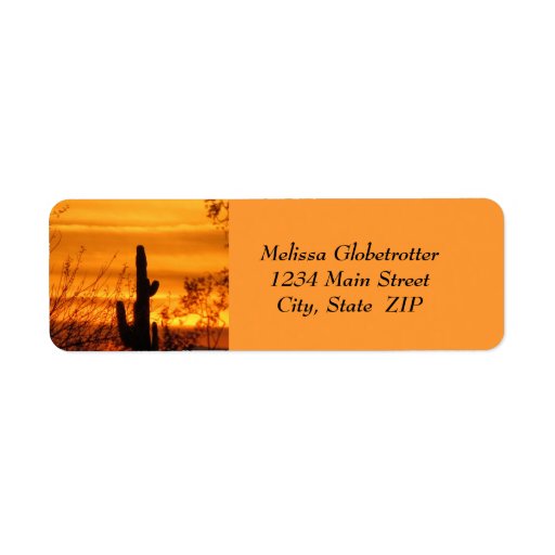 Address LabelsArizona Sunset1 Label Zazzle