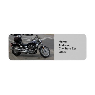 Address Labels Motorcycle by SilenasImages