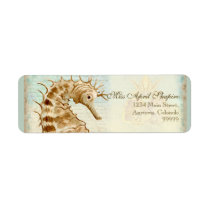 Address Labels - Sea Horse Coastal Beach