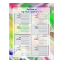 Address Page, Fuzzy Colors Design Letterhead Template