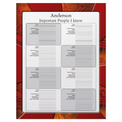 Address Page Letterhead Template by Lynnes_creations