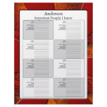Address Page Letterhead Template