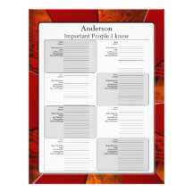 Address Page Letterhead Template