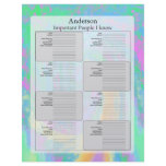 Address Page, Pastel Design Letterhead Design