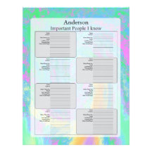 Address Page, Pastel Design Letterhead Design