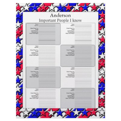 Address Page - Red, White, and Blue Letterhead Design by Lynnes_creations
