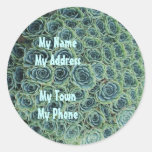 Address Sticker with Cactus Flowers stickers
